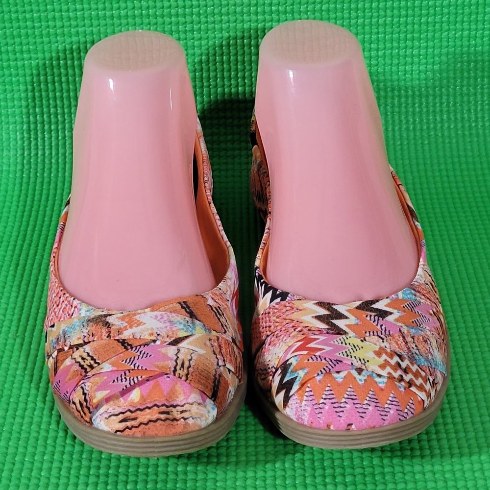 Blowfish Malibu Multicolor Criss-Cross Flats - Women's 8 - Picture 3 of 8